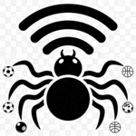 蜘蛛直播关于我们页面Logo - 科技感蜘蛛图形代表稳定与速度